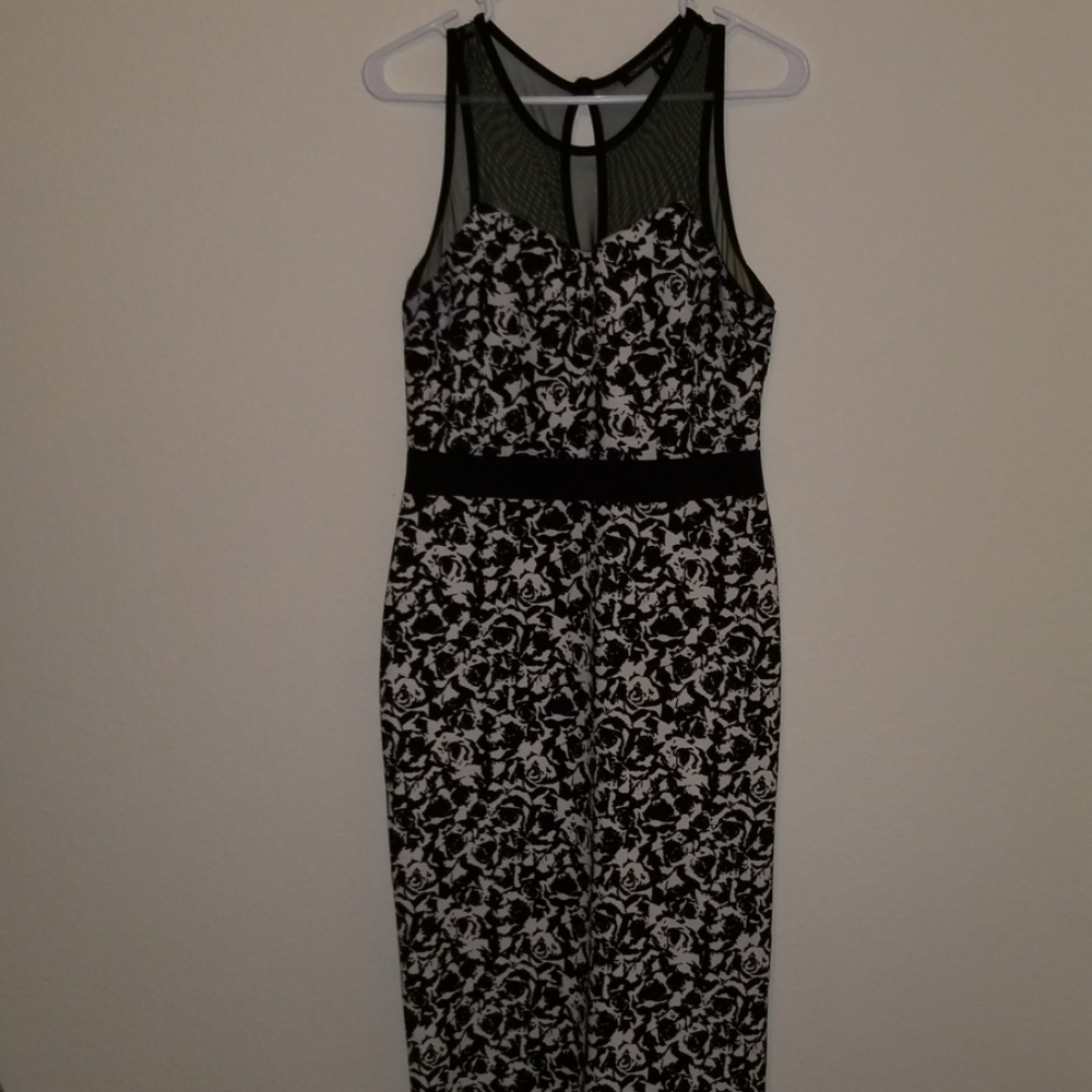 Black and white foreign exchange dress